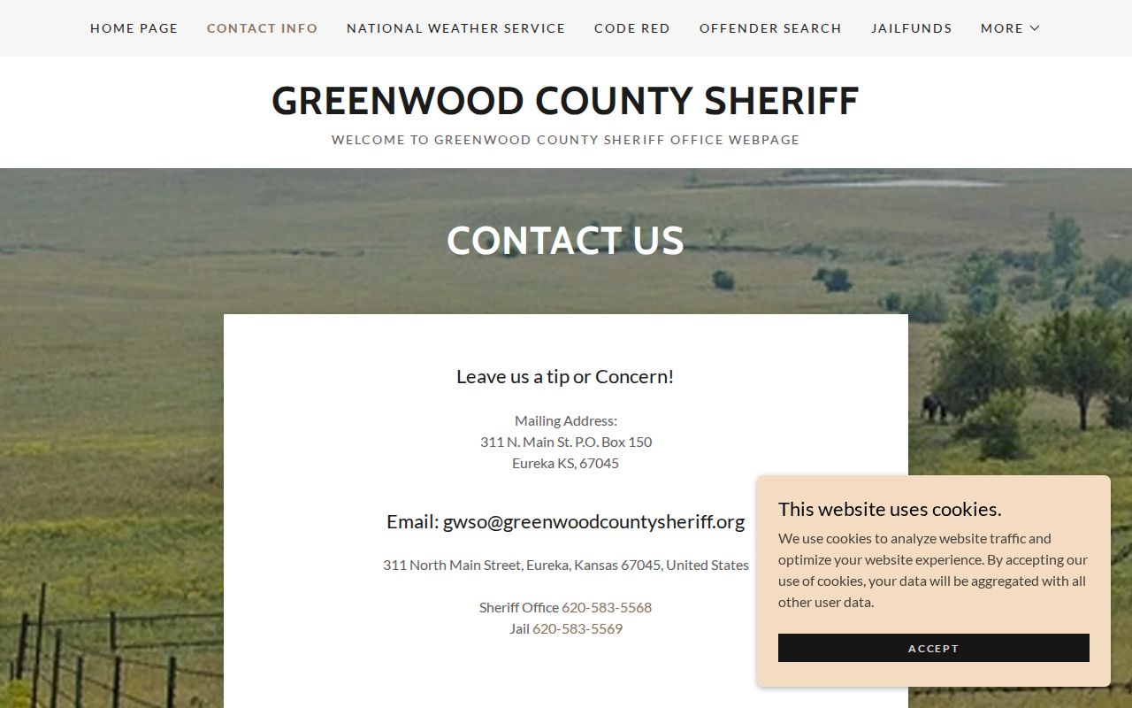 Greenwood County Sheriff booking photo records request contact